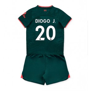 Liverpool Diogo Jota #20 babykläder Tredje Tröja barn 2022-23 Korta ärmar (+ Korta byxor)